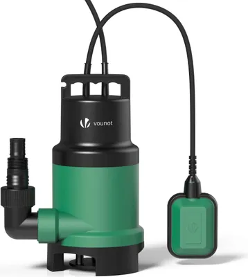 Produktbild von VOUNOT® Schmutzwasserpumpe, Tauchpumpe mit Stufenloser Schwimmerschalter, 14000 l/h, Max. Arbeitstiefe 7m