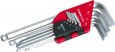 Produktbild von Innensechskantschlüsseln CrVa 9Stck