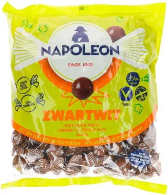 Obrázok produktu pre Napoleon - Candy Napoleon čierno-biele - vrecko 1 kg | 1000 gramov pečivo