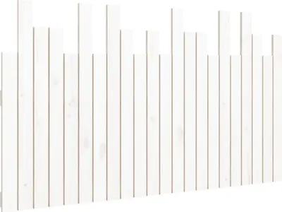 Immagine prodotto di Testiera a muro bianca 140x3x80 cm in legno di pino massiccio