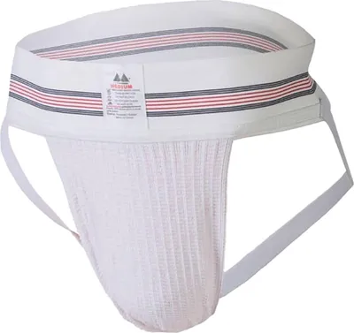 Immagine prodotto di MM Sports - Intimo da Uomo Sospensorio - The Original No. 10 Swimmer/Jogger Jockstrap 3 inch White - 1x Taglia M
