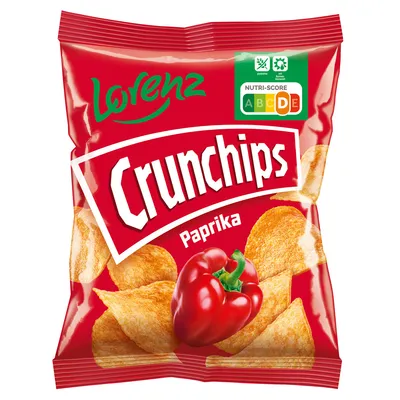 Image de Lorenz Crunchips Paprika Chips de pommes de terre avec assaisonnement au paprika 50g
