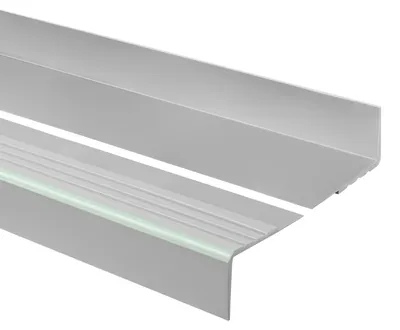 Produktbild von Rutschfester Profilstreifen für Treppen, RDFL, 2,75 m, grau - Quest