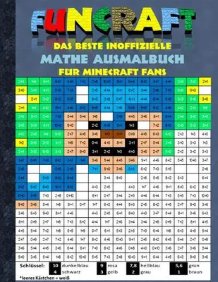 Immagine prodotto di Funcraft - Das beste inoffizielle Mathe Ausmalbuch für Minecraft Fans