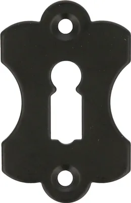 Produktbild von Schwarz matte Abdeckrosette PZ BB Schlüsselrosette Türrosette Zylinderrosette Antik Optik Buntbart