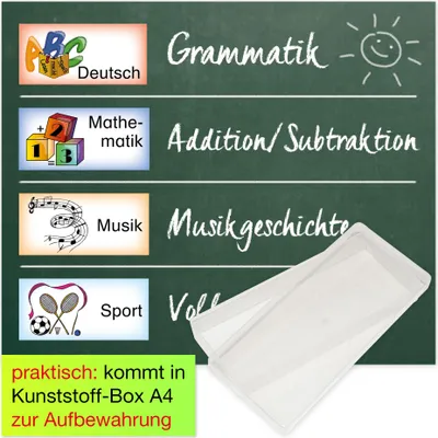 Produktbild von TimeTEX Stundenplan-Bildkarten aus Pappe, magnetisch, 40-tlg., in Box