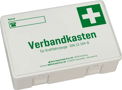 Produktbild von Verbandkasten DIN 13164-B für Kraftfahrzeuge (Pkw)