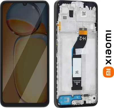 Produktbild von Xiaomi, Original Komplettdisplay Redmi 13C 4G / Poco C65 LCD mit Gehäuse, Schwarz