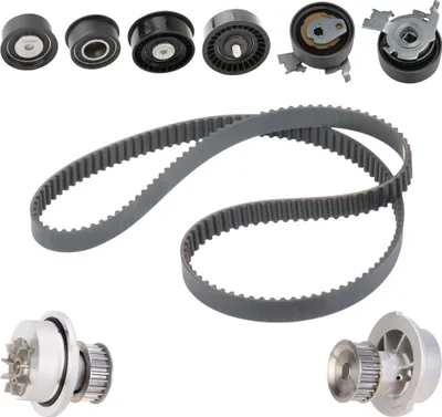 Produktbild von RIDEX 3096W0541 Zahnriemensatz + Wasserpumpe für OPEL Astra G CC (T98) Zafira A (T98) Corsa B Schrägheck (S93) Astra G Caravan (T98) Astra F CC (T92)
