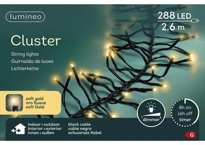 Immagine prodotto di Lampade a LED a grappolo Kaemingk per esterni, 260 cm