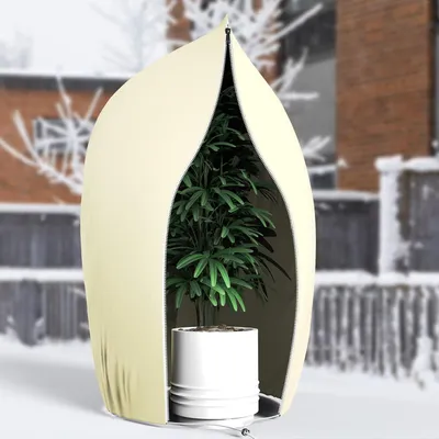 Obrázek produktu pro Yomisee zimní ochrana rostlin 80x120cm kryt proti mrazu se zipem a šňůrkou na stažení