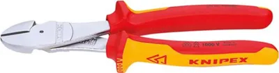 Produktbild von Knipex 74 06 200, Diagonale Zange, Chrom-Vanadium-Stahl, Kunststoff, Orange, Rot, 200 mm, 308 g