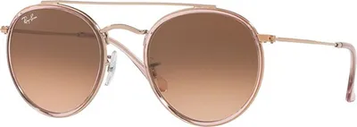 Produktbild von Ray-Ban Round Double Bridge, Erwachsener, Uni, Rund, Rund, Vollrand, Pink