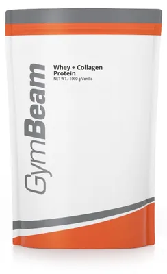 Produktbild von GymBeam - Whey + Kollagen Protein, 1000 g, Vanille