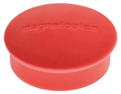 Zdjęcie produktu dla Magnetoplan 1664606, Magnes na tablicę, Czerwony, 0,1 kg, 19 mm, 7 mm, 10 szt.