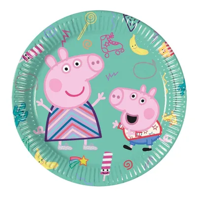 Image de Assiettes en papier Peppa Pig 20 cm - 8 pcs