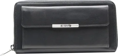 Produktbild von Esquire Geldbörse Helena Zip Around Wallet Black schwarz