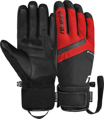 Image de Gants à doigts Reusch Booster GORE-TEX avec fonction imperméable et respirante 7068 black/tango red 9.5