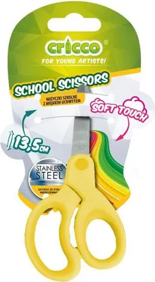Produktbild von Schulschere mit weichem Griff 13,5cm CRICCO