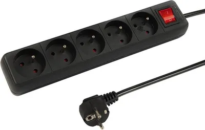 Obrázok produktu pre Predlžovací kábel 2m/5z+V PK25VBK+ (3x1,5mm) čierny