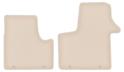 Produktbild von Velours-Fußmatten für Renault Trafic III 2014- (Transporter) – 2-tlg, Beige, passgenau – Wielganizator FORTUNA