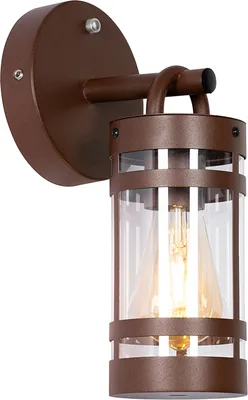 Produktbild von Außenwandleuchte rostBraun IP44 Hell Dunkel Sensor Ruben
