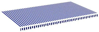 Image de Vidaxl Ersatztuch für awning 6x3,5 m blau und weiß