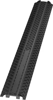 Obrázek produktu pro Kabelový žlab, 2dílný, 100 cm, černý