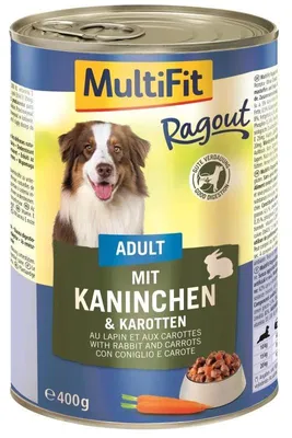 Produktbild von Multi Fit Ragout Adult Kaninchen,Karotte 6x800g
