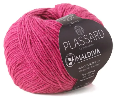 Produktbild von Knäuel Strickgarn Plassard Maldiva 32 dunkelrosa