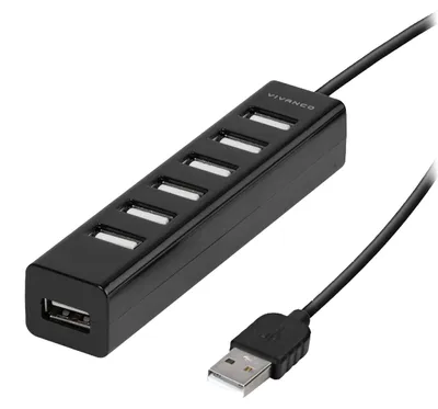 Produktbild von VIVanco™7-in-1 USB 2.0 Multiport-Hub