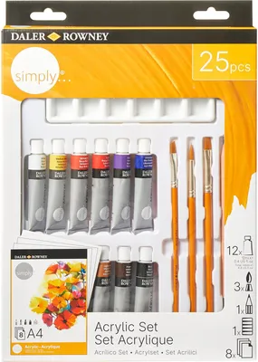 Immagine prodotto di Set acrilico semplice da 25 pezzi, DALER ROWNEY
