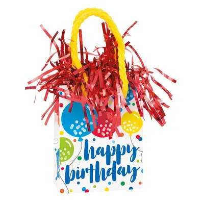 Produktbild von Ballongewicht 170g Tüte Happy Birthday Ballons