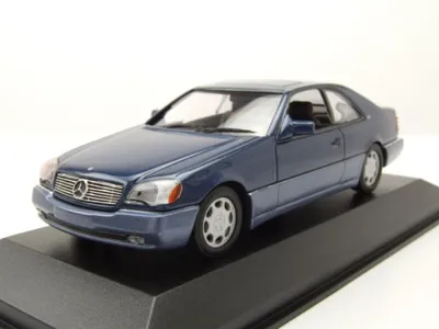 Produktbild von Maxichamps 940032600 Mercedes 600 SEC Coupe 1992 blau metallic 1:43