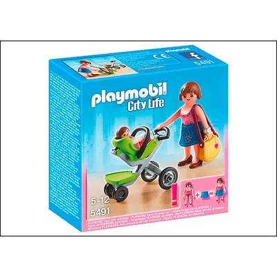Produktbild von PLAYMOBIL 5491 Mama mit Kinderwagen