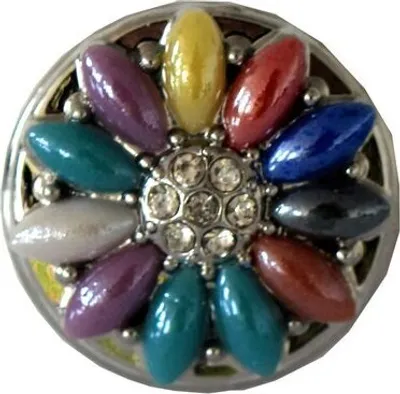 Produktbild von Chunk Beads mit Emailie "Collored daisy"