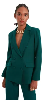 Produktbild von TRENDYOL Damen Trendyol Button Detaillierte Jacke Blazer Jacket Outdoor Blue But