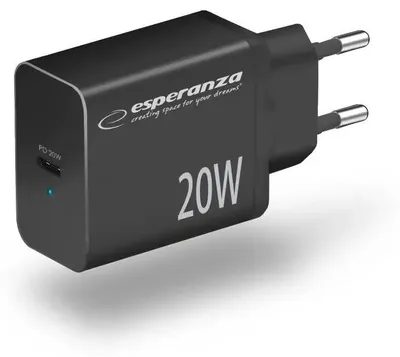 Produktbild von Esperanza EZC104K Netzladegerät 20W Schwarz