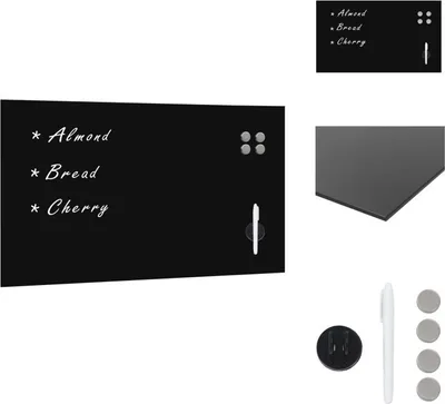 Obrázok produktu pre vidaXL Magnetická tabuľa na stenu sklo 120x60 cm - Biele tabule