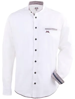 Produktbild von MADDOX Trachtenhemd mit Stehkragen - Hemd-59 | Rot Größe: 3XL