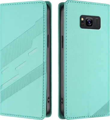 Obrázek produktu pro Pouzdro pro Samsung Galaxy S8,Polyuretankožené peněženkové pouzdro s přihrádkou na karty a funkcí stojánku Türkis
