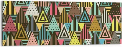 Produktbild von Bild auf Leinwand - Leinwandbild - Abstraktion modern - 150x50cm - Wand Bild - Wanddeko - Leinwanddruck - Bilder - Kunstdruck - Wanddekoration - Leinwand bilder - Wandkunst - CA150x50-3700