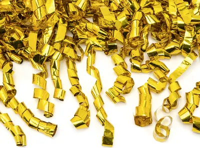 Image de Canon à confettis avec serpentins 40cm or