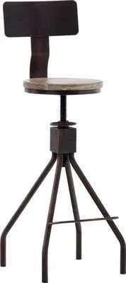 Immagine prodotto di Sgabello da bar CLP Elko con regolazione individuale dell'altezza, color bronzo