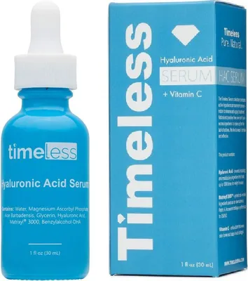 Produktbild von Timeless Vitamin C & Hyaluronsäure-Serum – „The Essential“-Gesichtsserum – Anti-Age-Pflege – Hautpflege – Hautpflege-Serum mit Matrixyl 3000 – Haut-Bo