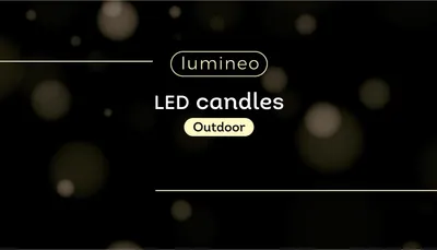 2er Set LED Outdoor Kerzen 25,5cm Dunkel Creme warmweiß Timer