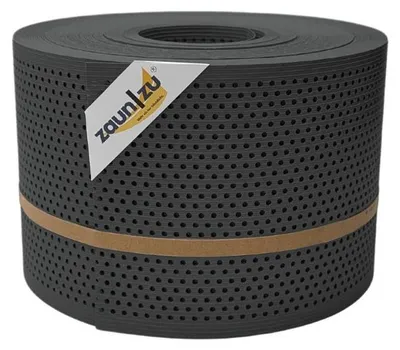 Produktbild von Doppelstabzaun Sichtschutz zaun|zu RILLE GELOCHT mit 20% Muster PP Streifen Anthrazit 50m