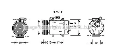 Produktbild von PRASCO Kompressor Klimaanlage VOAK101 für VOLVO V40 Kombi (645)