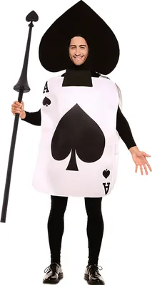 Spielkarten Stab Herz Spazierstock Schwarz 139 cm 4-teilig für Erwachsene