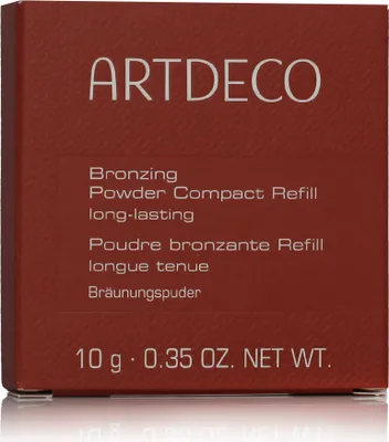 Obrázek produktu pro ARTDECO Bronzing Powder Compact Long-lasting Refill, 10 g, Stlačený pudr, Natural, Přírodní, Lehký, Bronzující